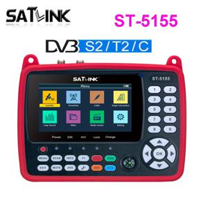 Satlink ST-5155 DVB-S2 + DVB-C + DVB-T2 콤보, MPEG4 HD H.265 위성 파인더 계량기, 4.3 인치 VS ST-5150 gtmedia V8 Finder2 프로 맥스