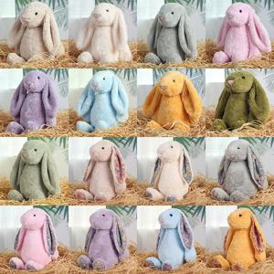 수줍은 플로피 귀 토끼 플러시 장난감, 소녀를 위한 부드러운 인형 동물 인형, 어린이, 친구를 위한 귀여운 부활절 발렌타인 생일 선물