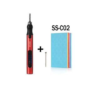 DSPIAE ES-P 샌더 펜 스폰지 샌딩 디스크 휴대용 전기 샤프닝 펜 4.2V 10W와 함께 사용되는 라운드 프리 컷 연마 사포