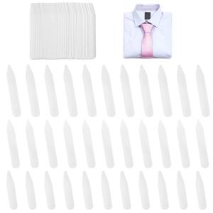 흰색 플라스틱 칼라 스테이 200개 3가지 사이즈 셔츠 드레스 나일론 칼라 본 지지대 정장용 액세서리