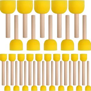 페인팅용 원형 스펀지 브러쉬 30개 세트, 아크릴 페인팅 페인트 스펀지, 공예 페인팅 도구(4가지 사이즈)