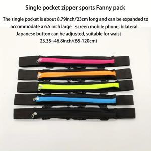 1pc 허리 가방 팩 남성용 및 여성용 야외 허리 팩 방수 탄성 피트니스 러닝용 보이지 않는 미니 벨트