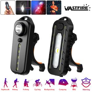 할로윈 조명 [PLAZA Spain] LED Red Blue Shoulder Tactical Police Flashlight with Clip USB Rechargeable Torch Bike Taillight Helmet Warn Light 크리스마스