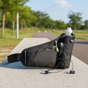 러닝 허리 가방 물병 홀더 하이드레이션 벨트 가방 남녀 스포츠 패니 팩 헬스장 러닝 휴대폰 조깅 사이클링 가방