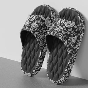 플러스 사이즈 48-49 낙서 남자 슬리퍼 단독 EVA 실내 오픈 발가락 플립 플롭 비치 슬라이드 플랫 샌들 인쇄 만화 슬라이드