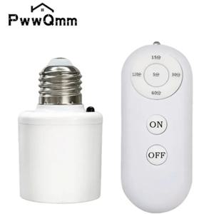 85V-265V E27 무선 원격 제어 스마트 타이머 스위치 램프 홀더 멀티 라이트 스위치 베이비 룸 침실 홈 스마트 타이머 스위치