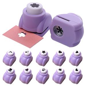 엠보싱 펀칭 장치, 홀 펀치 미니 종이 쉐이퍼 커터, DIY 스크랩북 용 멀티 패턴 종이 공예 펀처 세트