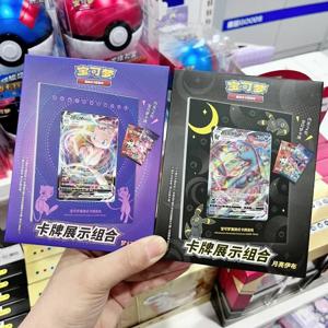 오리지널 중국어 버전 포켓몬 트레이딩 카드 게임 PTCG 이브이 쇼 포토 프레임 선물 상자 데스크탑 장식 생일 선물