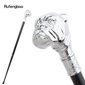 화이트 비어드 도그 퍼피 페키니즈 케인 패션 장식용 지팡이 우아한 케인 노브 크로시어 92cm 공연용 스테이지 케인