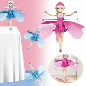 재미 있은 유도 비행 인형 일시 중단 된 Quadcopter 비행 요정 귀여운 마법의 공주 미니 드론 비행 장난감 제스처 회전 춤