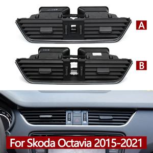 Skoda Octavia 2015-2021 5E 용 자동차 앞 중앙 대시 보드 에어컨 AC 벤트 그릴 콘센트 어셈블리 0820951   5E 0820951 CZLL
