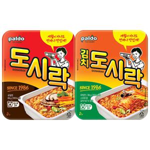 팔도 도시락 6개+김치도시락 6개 / 컵라면