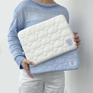 새로운 클라우드 노트북 슬리브 Ipad 가방 코튼 대용량 스토리지 자수 11/13/14 /15 15.6 16 인치 노트북 파우치