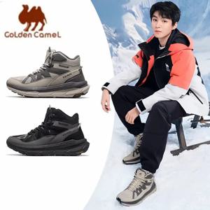 GOLDEN CAMEL 스포츠 신발 남성 여성 하이킹 부츠 미끄럼 방지 내마모성 방수 높이 증가 등산 트레킹 신발