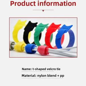 50개 재사용 가능한 후크 앤 루프 케이블 타이 고정 스트랩 컴퓨터/TV/전자 장치용 다목적 와이어 정리 도구