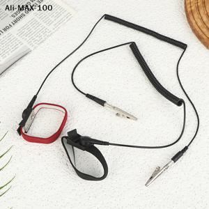 정전기 방지 팔찌, 유선 조절 가능 ESD 방전 케이블 손목 밴드 스트랩, 여분의 손목밴드 포함