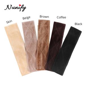 Nunify 미끄럼 방지 부드러운 벨벳 여성 가발 그립 머리띠 여성 벨벳 가발 액세서리 그립 스카프 머리띠 조절 가능
