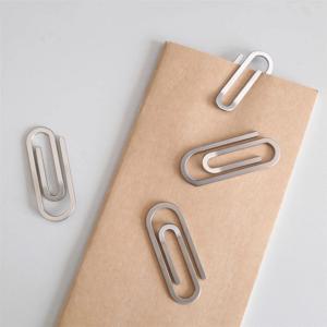 머니 클립 종이 클립 크리 에이 티브 스테인레스 스틸 금속 대형 클립 티켓 종이 클립 홀더 폴더 지폐 클립 실버