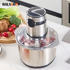 전기 고기 분쇄기 5L Crucher 스테인레스 스틸 다기능 슬라이서 프로세서 야채 쵸퍼 블렌더 베이비 푸드 프로세스