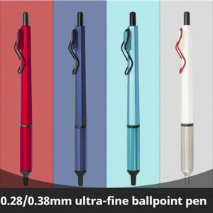 일본 UNI JETSTREAM EDGE 초미세 볼펜, SXN-1003 금속 0.28/0.38mm 비즈니스, 서명, 일본 문구 용 빠른 건조