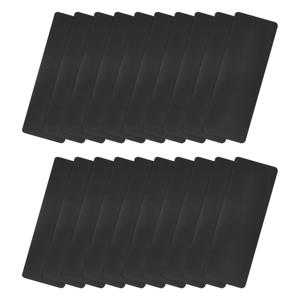 20/30pcs 빈 금속 카드 페인트 알루미늄 플레이트 45x15mm 50x22mm 80x30mm 85x50mm DIY 레이저 조각 명찰 0.3mm 두께