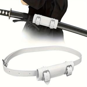 패션 코스프레 검 홀더 벨트, PU 가죽 애니메이션 검 벨트 액세서리 사무라이 코스튬 코스프레 액세서리