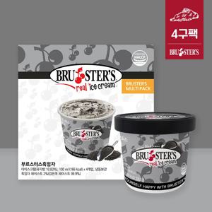 [브루스터스] 미국 프리미엄 아이스크림 흑임자 4구팩 (100ml*4)