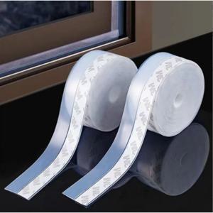바람과 먼지를 막아주는 유리문 틈새 및 옷장 문 하단용 자가 접착 실리콘 밀봉 스트립