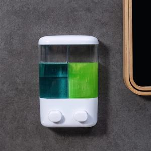 500/1000ML 벽걸이 형 비누 디스펜서 수동 프레스 비누 디스펜서 샴푸 샤워 젤 컨테이너 병 욕실 액체 디스펜서