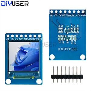 0.85인치 IPS LCD 디스플레이 모듈 128x128 SPI GC9107 컨트롤러, 아두이노 ESP32 라즈베리 파이 DIY 프로젝트용 TFT 스크린