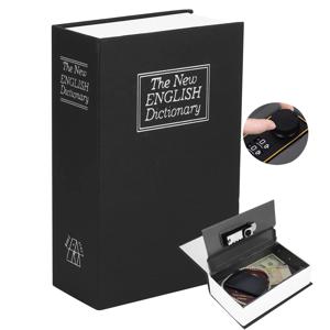 미니 책 사전 모양 금고 보안 키 박스 사물함 돈 숨김 키 금고 현금 지폐 동전 보관함 보석 잠금 상자 선물