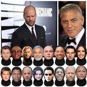 새로운 3D 재미있는 탄력 있는 사실적인 연예인 마스크 시각화된 마스크 풀페이스 코스프레 발라클라바 할로윈 파티 소품 헤드커버