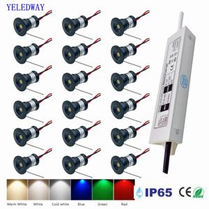 1W 미니 스포트라이트 IP65 15mm 최근 스팟 Led 조명 12V 천장 통 계단 캐비닛 스팟 램프 변압기 110V-220V