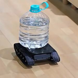 RC 탱크 10KG 하중 강력한 충격 흡수 탱크 섀시 인코더 모터 서스펜션 올 메탈 로봇 키트 프로그래머블 로봇 카