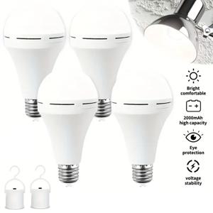 7-15W 충전식 전구 LED 야외 방수 비상등 휴대용 걸이형 야간등 조절 가능한 캠핑 낚시 정원용