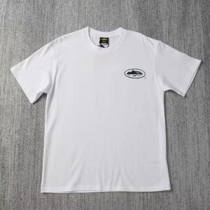 2026 여름 신상 작은 보트 프린트 반팔 티셔츠 루즈핏 라운드넥 통기성 반소매 캐주얼 패션 브랜드