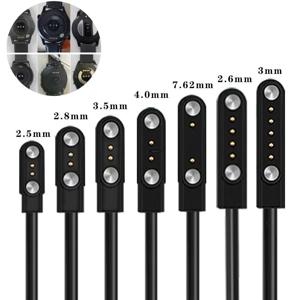 2 핀 4 핀 Smartwatch Dock 충전기 어댑터 성인/어린이를위한 USB 충전 케이블 코드 스마트 시계 전원 충전 와이어 액세서리
