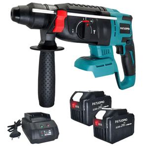PATUOPRO 26MM 브러시리스 로터리 해머 충전식 전기 해머 드릴 Makita 18V 배터리 용 휴대용 전동 공구