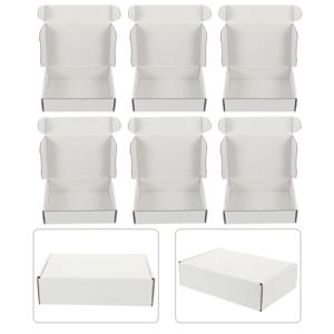 20 Pcs 양면 흰색 F2 삼중 레이어 골판지 비행기 상자 배송 포장 상자 이동 스토리지 메일러 재사용 가능한 종이