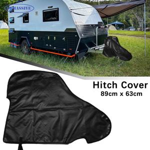 범용 PVC 트레일러 카라반 견인 커넥터 히치 커버 방수 방진 보호대 RV 견인 볼 히치 커플링 잠금 커버