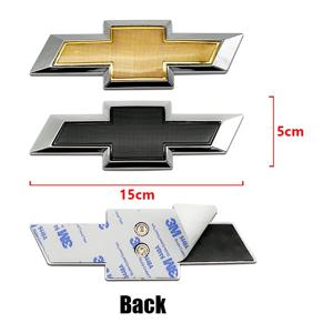 1개 15cm ABS 자동차 전면 로고 그릴 리어 범퍼 테일 도어 트렁크 엠블럼 스티커 3D 스타일링 액세서리 (쉐보레 11-18 캡티바 용)
