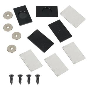 4PC 유니버설 자동차 강력 자석 번호판 홀더 자동차 카라반 트레일러용 블랙 내구성 자동차 부품