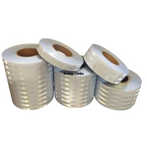 2.5cm/5cm/10cm/15cm/20cm*5m 슈퍼 그레이드 PET 흰색 반사 자체 접착 테이프 경고 안전 스티커 트럭 자동차 오토바이