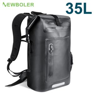 NEWBOLER 대용량 수영 방수 배낭, 해변, 표류, 서핑, 다이빙, 방수 배낭 35L 드라이 팩