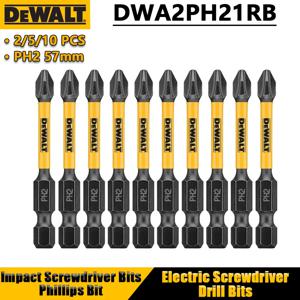 DEWALT 2/5/10PCS PH2 57mm 임팩트 스크루 드라이버 비트 필립스 비트 전기 스크루 드라이버 드릴 비트 전동 공구 액세서리 DWA2PH21RB