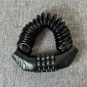 내구성 클래식 헬멧 잠금 체인 4 자리 암호 조합 휴대용 스쿠터 자전거 오토바이 도난 방지 케이블 잠금 장치