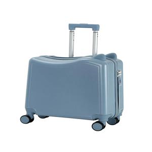 어린이용 20인치 캐릭터 고양이 귀 달린 풀로드 여행 가방, 유행하는 여행 가방, 무소음 유니버셜 휠 기내용 캐리어