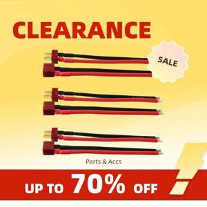 클리어런스_딘스 울트라 피그테일 케이블 T 플러그 커넥터 남성 및 여성용 10cm 14 AWG 소프트 실리콘 와이어 RC 취미용 쿼드콥터 리튬 배터리용