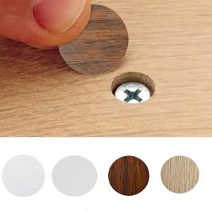 목재 가구 자체 접착 나사 캡 커버 구멍 스티커, 목재 공예 책상 캐비닛 서랍 아트 스티커 장식, 54 개/세트