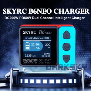 SKYRC B6neo LiPo 배터리 스마트 밸런스 충전기 DC 200W PD 80W 입력 RC 모델 자동차 선박 보트 비행기